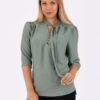 Mplouza Monoxromi Gravata Me Soures Pr 318